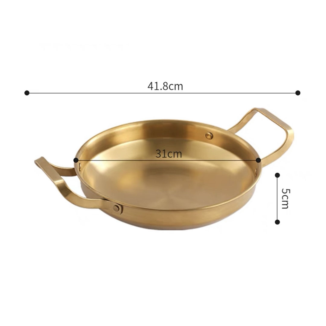 Soga 30Cm Dry Pot, Gold Plated 202 Material Stainless Steel And Kitchen Essential, Home &Amp; Living, Kitchen &Amp; Dining, Cookware, Casserole Dishes, ,  - Nz Depot 6