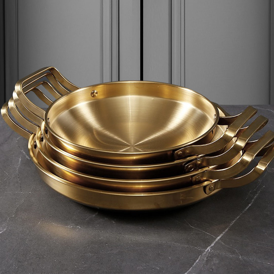 Soga 30Cm Dry Pot, Gold Plated 202 Material Stainless Steel And Kitchen Essential, Home &Amp; Living, Kitchen &Amp; Dining, Cookware, Casserole Dishes, ,  - Nz Depot 9