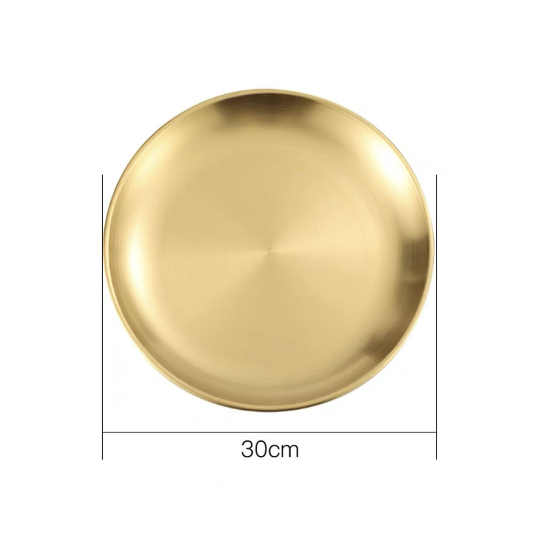 Soga 30Cm Premium Gold Grilling Plate Durable Heat Resistant Perfect For Bbqs And Outdoor Cooking Kitchen Essential, Home &Amp; Living, Kitchen &Amp; Dining, Cookware, Saucepans, ,  - Nz Depot 5