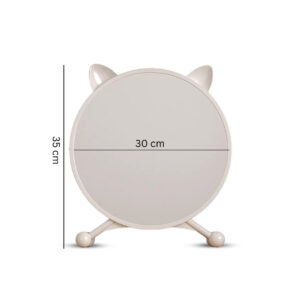 SOGA 30cm White Smart Makeup Bedroom Table Mirror Cat Ear Style No LED Light, Home, Bathroom, Bathroom Accessories, Bathroom Storage, ,  - NZ DEPOT 2