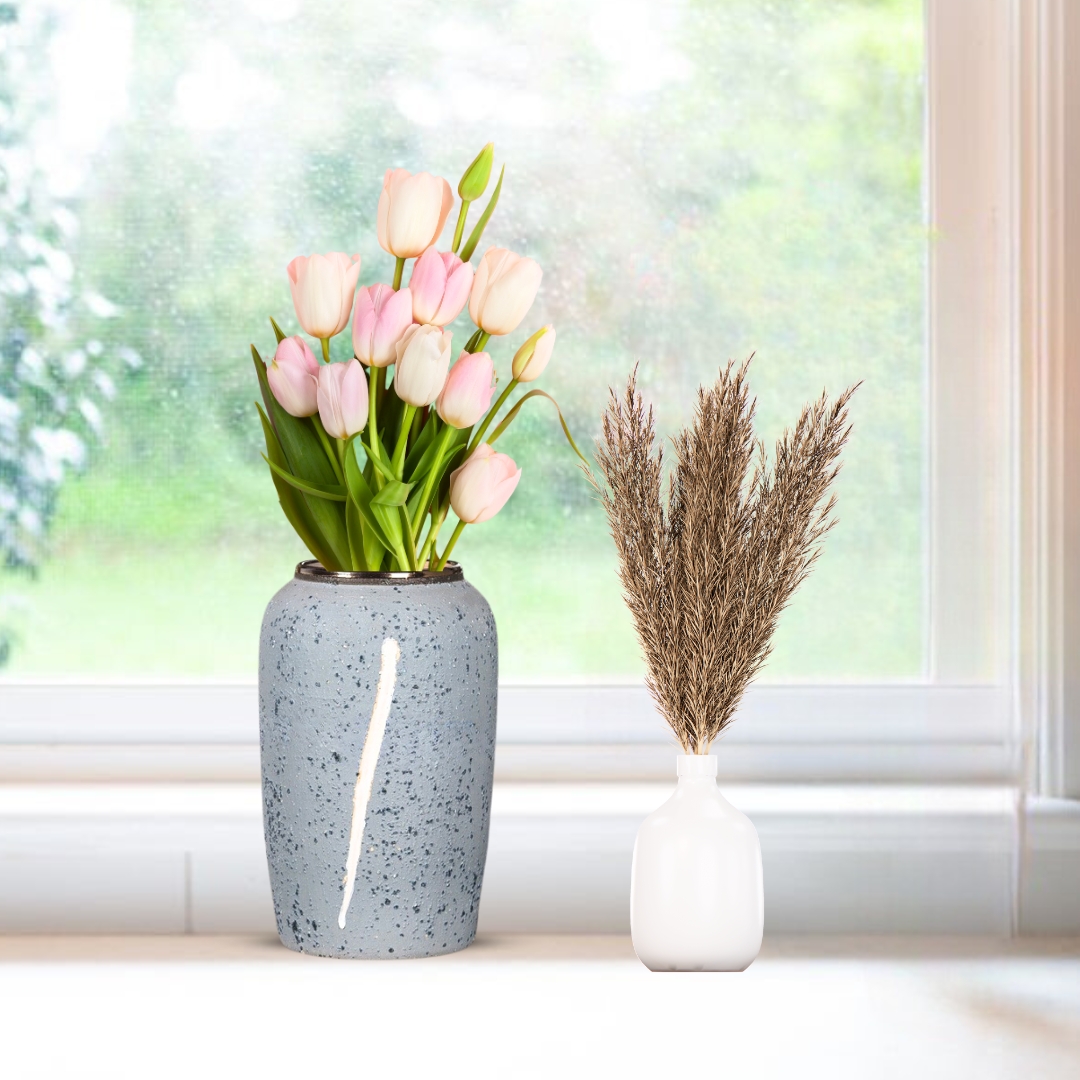 Soga 30X19Cm Grey Medium Ceramic Flower Vase Elegant Living Room Home Decor, Home &Amp; Living, Home Decor, Vases, , ,  - Nz Depot 6