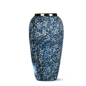 SOGA 35x17cm Blue with White Mini Floral Large Ceramic Flower Vase Elegant Living Room Home Decor, Home & Living, Home Decor, Vases, , ,  - NZ DEPOT 1