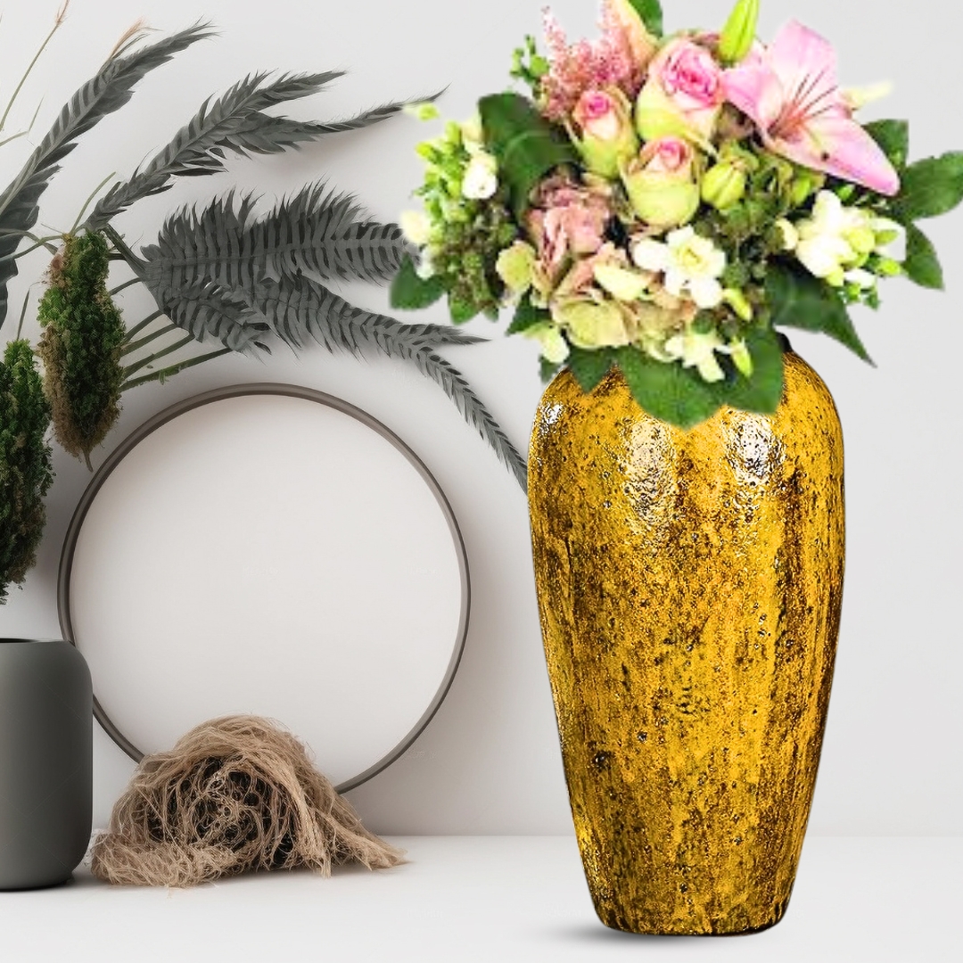 Soga 35X17Cm Yellow Large Ceramic Flower Vase Elegant Living Room Home Decor, Home &Amp; Living, Home Decor, Vases, , ,  - Nz Depot 3