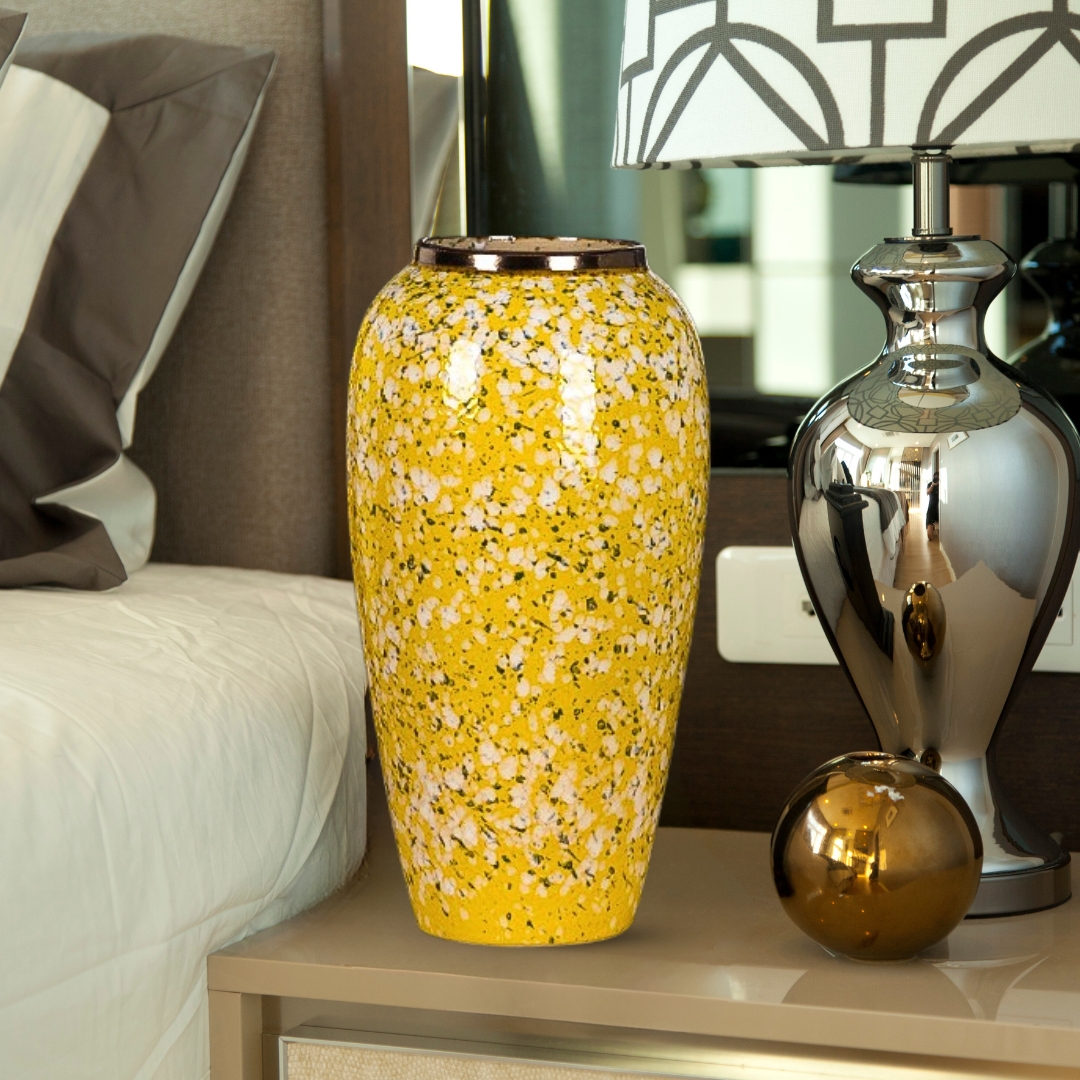 Soga 35X17Cm Yellow With White Mini Floral Large Ceramic Flower Vase Elegant Living Room Home Decor, Home &Amp; Living, Home Decor, Vases, , ,  - Nz Depot 6