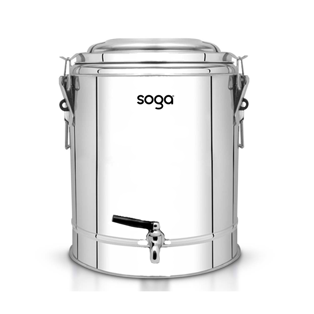 Soga 40L Stainless Steel Insulated Stock Pot Dispenser Hot &Amp; Cold Beverage Container With Tap, Home &Amp; Living, Kitchen &Amp; Dining, Barware, Spirit Dispensers, ,  - Nz Depot 1