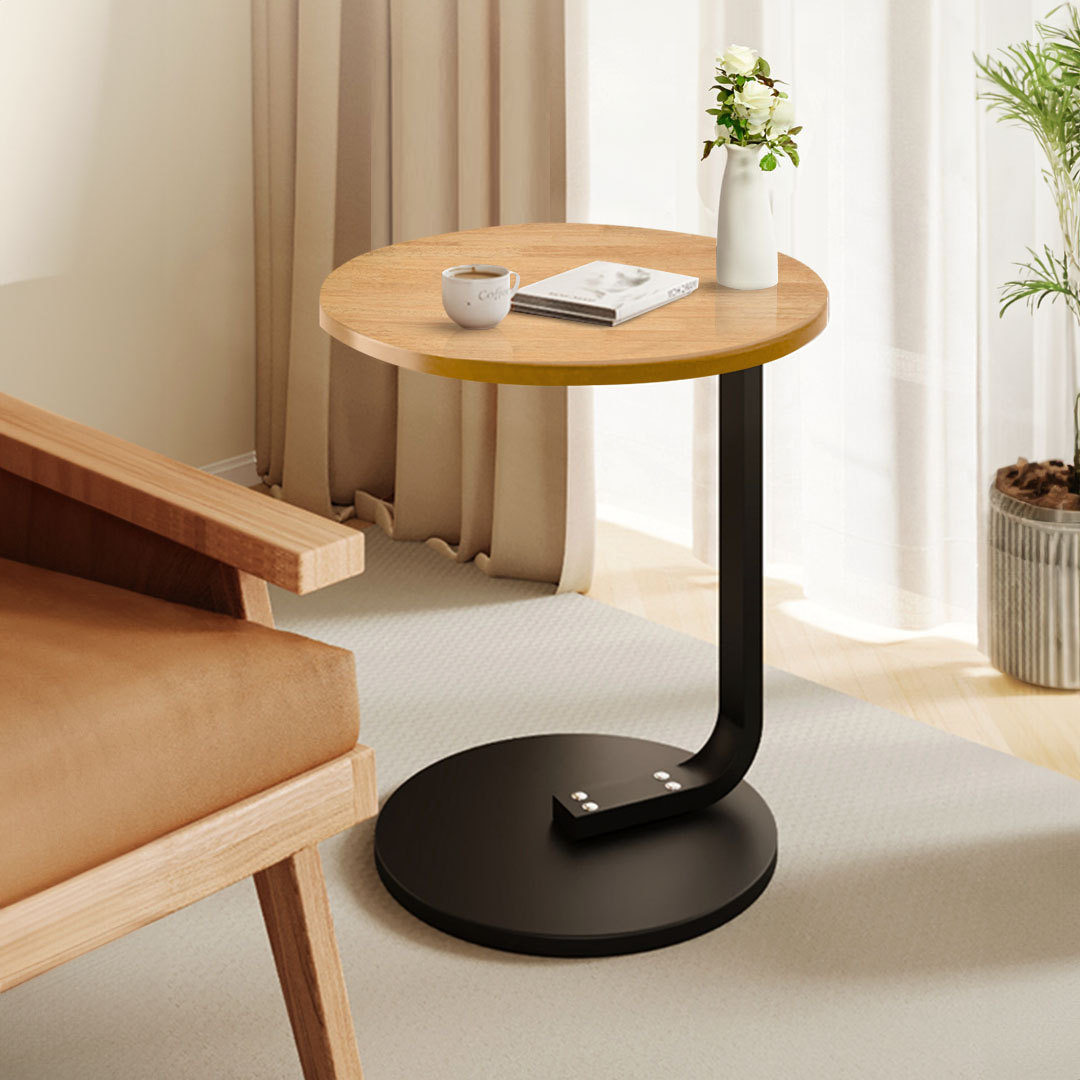 Soga 50Cm Wood Board Mini Side Table Movable Lightweight W/ Black Frame, Furniture, Living Room Furniture, Tables, , ,  - Nz Depot 3