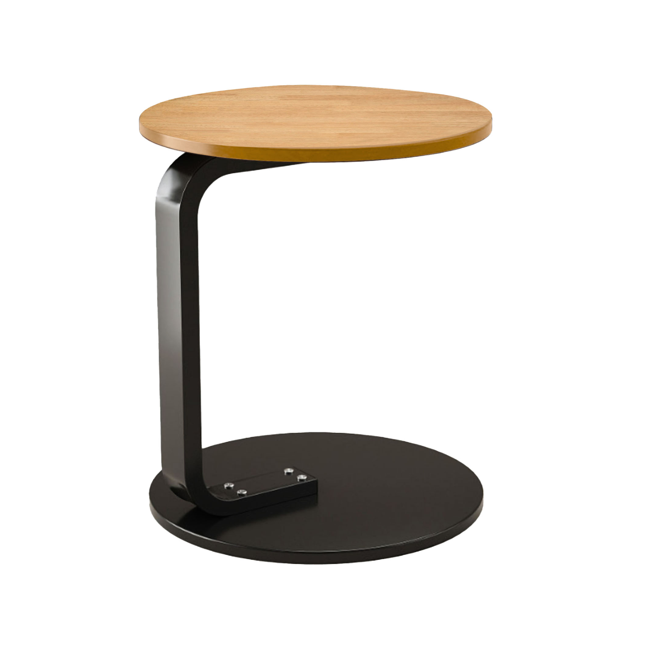 Soga 50Cm Wood Board Mini Side Table Movable Lightweight W/ Black Frame, Furniture, Living Room Furniture, Tables, , ,  - Nz Depot 1