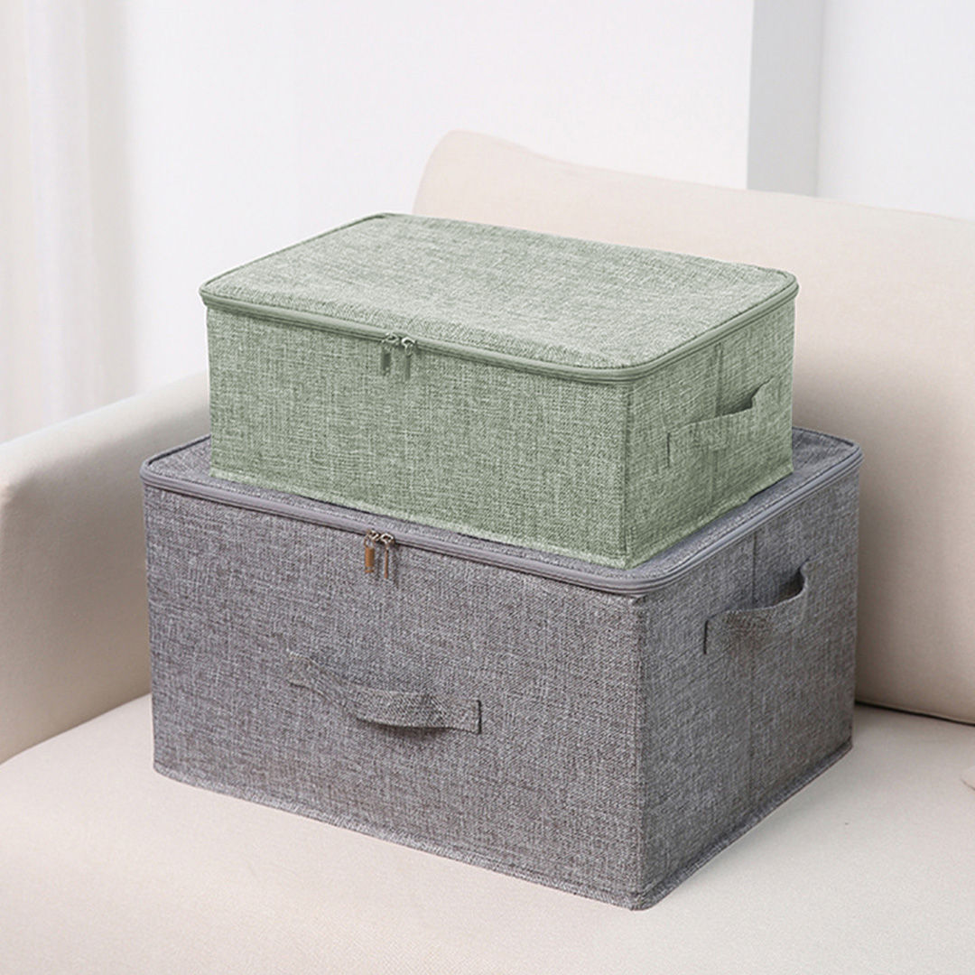 Soga Green Small Portable Double Zipper Storage Box Moisture Proof Clothes Basket Foldable Home Organiser, Furniture, Storage &Amp; Shelving, Home Storage, , ,  - Nz Depot 5