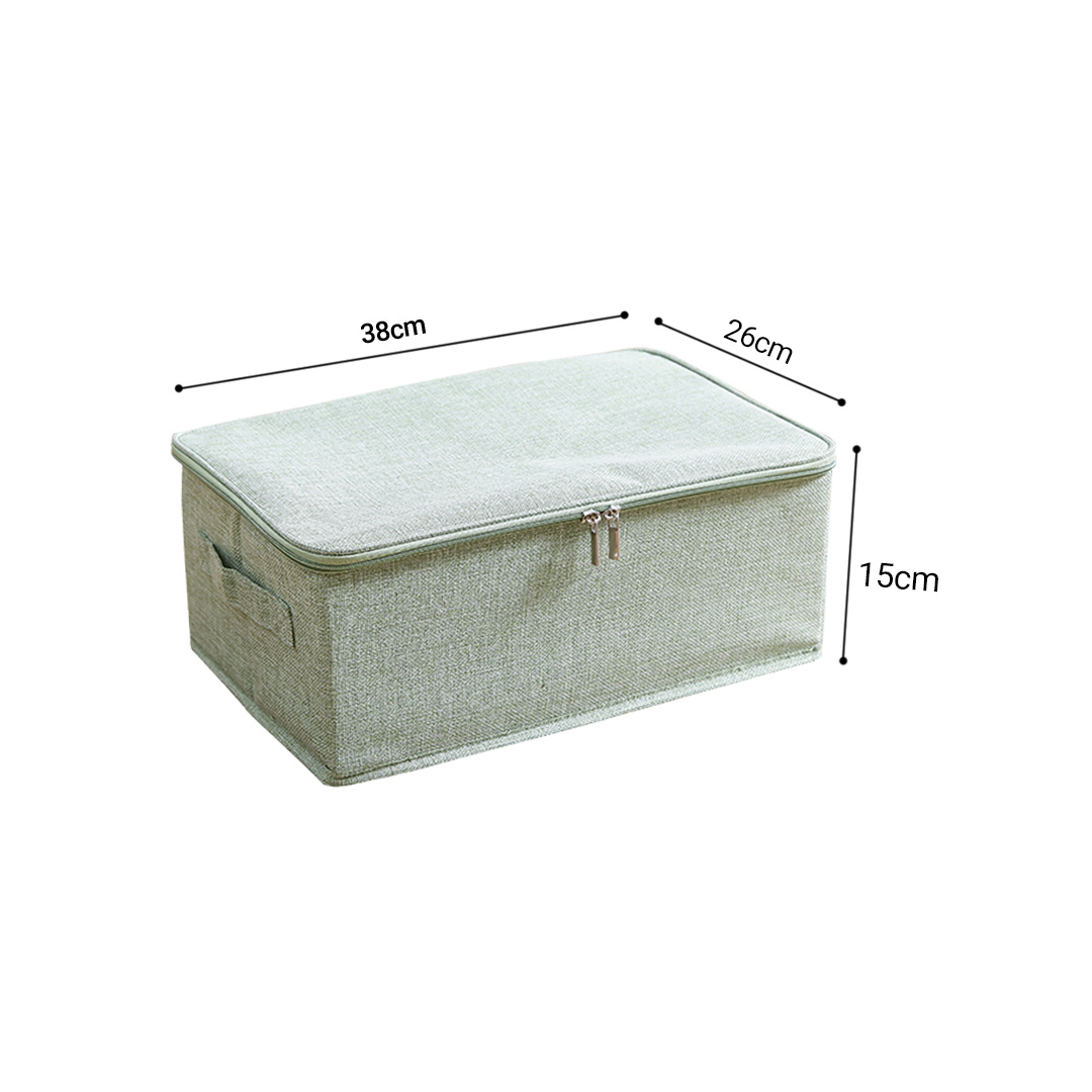 Soga Green Small Portable Double Zipper Storage Box Moisture Proof Clothes Basket Foldable Home Organiser, Furniture, Storage &Amp; Shelving, Home Storage, , ,  - Nz Depot 6