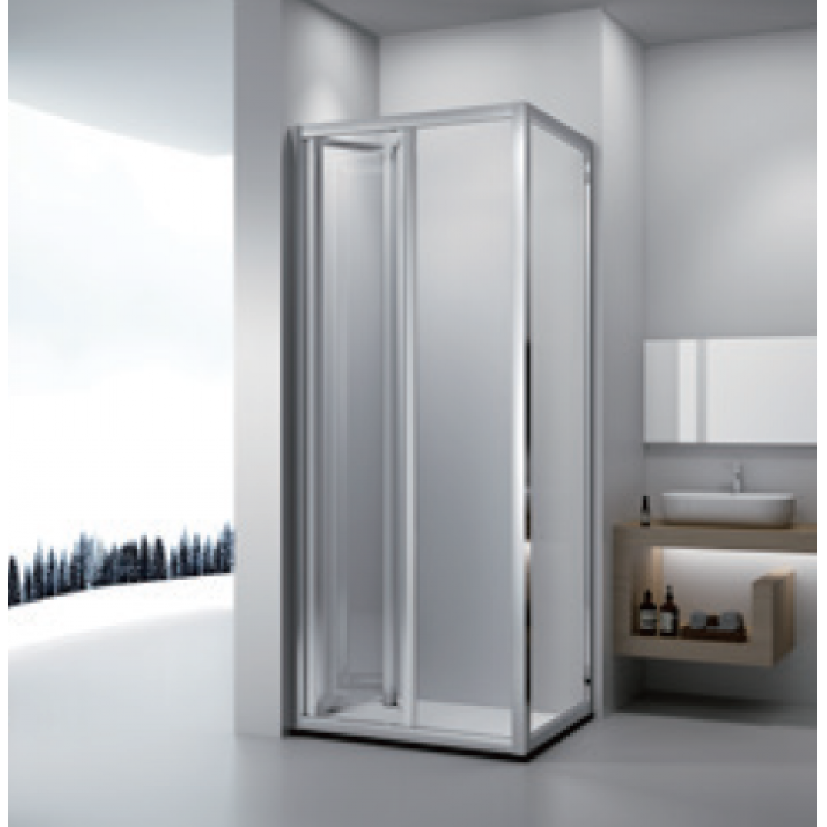 Shower Box Gulf Series 2 Sides 900x900x1950mm Folding Door RI900x900 Rectangle Shower NZ DEPOT 1