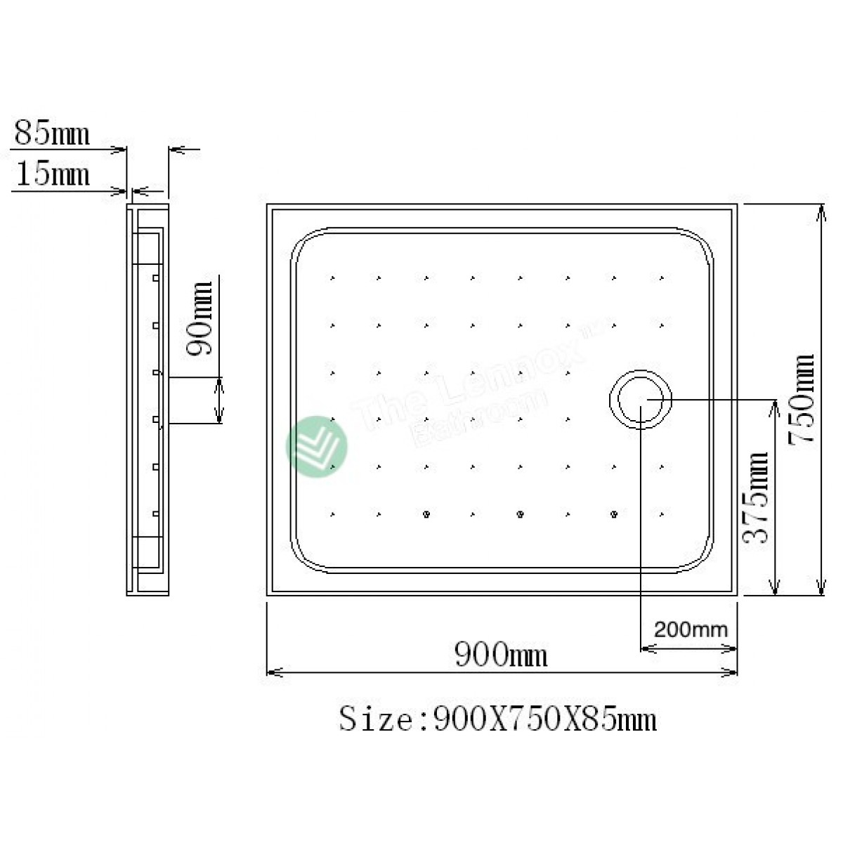 Shower Box Gulf Series 3 Sides 750X900X750X1950Mm Folding Door Ri900X750 3 Sides Wall Rectangle Shower Nz Depot 8 - Nz Depot