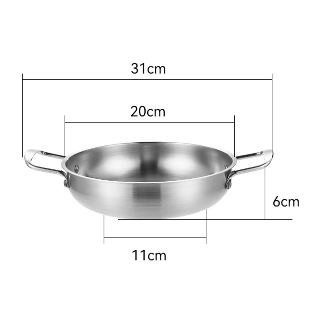 Soga 20Cm Premium Silver Seafood Dry Pot Stockpot Versatile And Durable Kitchen Essential, Home &Amp; Living, Kitchen &Amp; Dining, Cookware, Casserole Dishes, ,  - Nz Depot 5