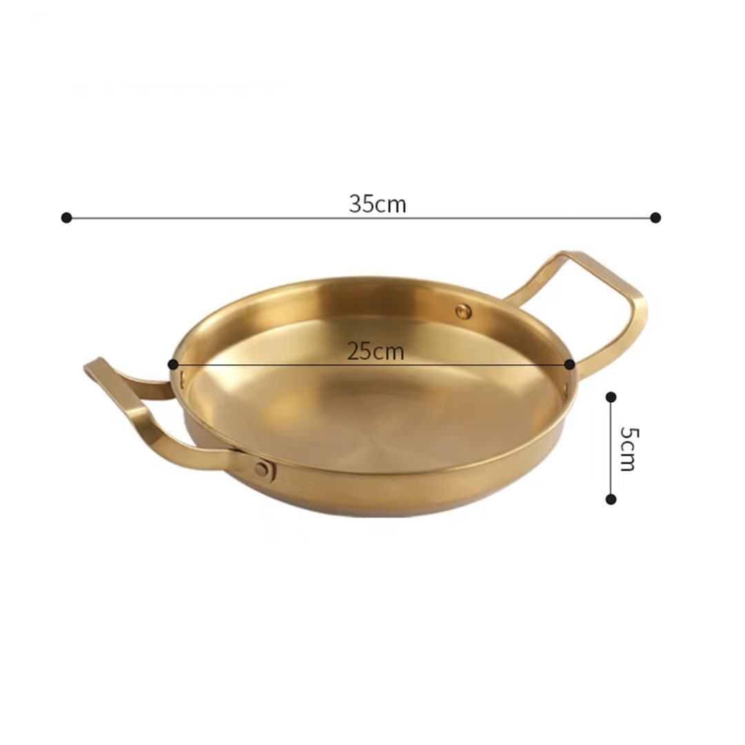 Soga 24Cm Dry Pot, Gold Plated 202 Material Stainless Steel And Kitchen Essentials, Home &Amp; Living, Kitchen &Amp; Dining, Cookware, Casserole Dishes, ,  - Nz Depot 6