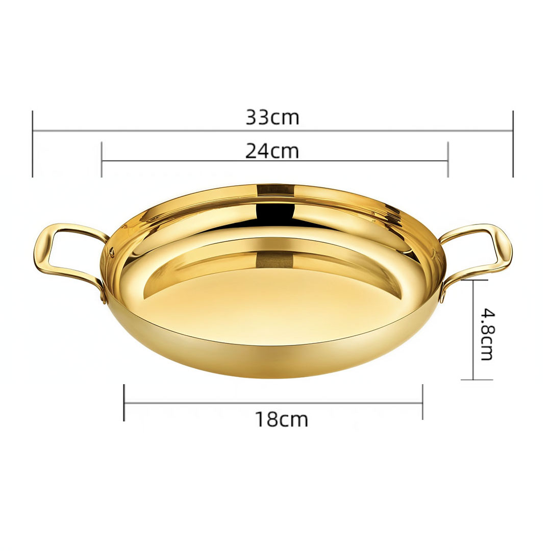 Soga 24Cm Flat Base Seafood Dry Pot In Elegant Gold Color With Durable For Kitchen Essential, Home &Amp; Living, Kitchen &Amp; Dining, Cookware, Casserole Dishes, ,  - Nz Depot 7