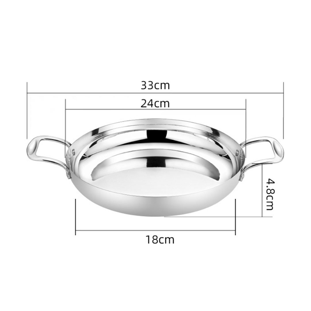 Soga 24Cm Flat Base Seafood Dry Pot In Elegant Silver Finish With Durable For Kitchen Essential, Home &Amp; Living, Kitchen &Amp; Dining, Cookware, Casserole Dishes, ,  - Nz Depot 7