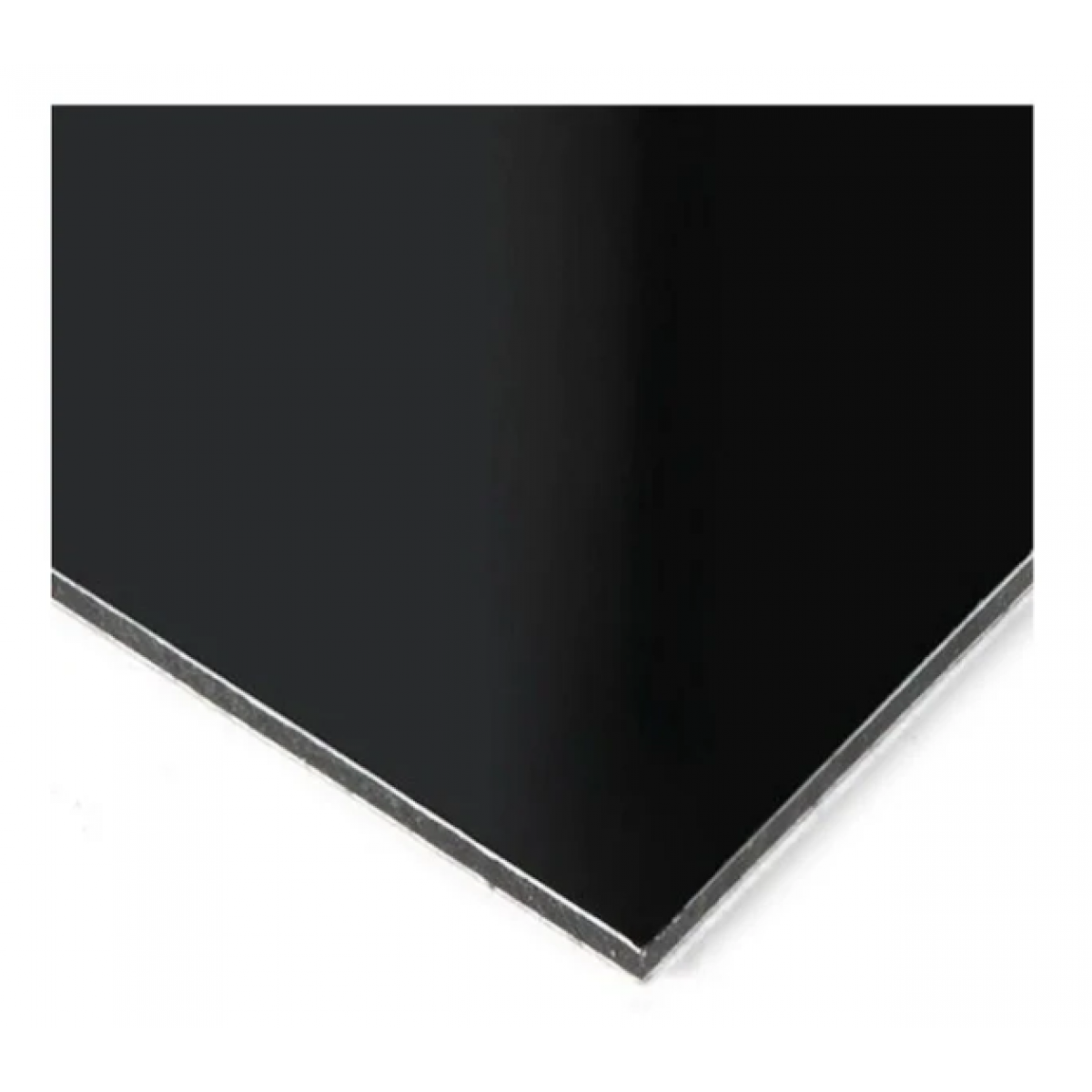 Aluminum Composite Panel Acm Black Sheet - A1220 Black, Waterproof Decorative Sheet - Nz Depot