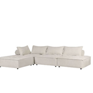 DS Hazel Sectional Sofa Velvet Cream