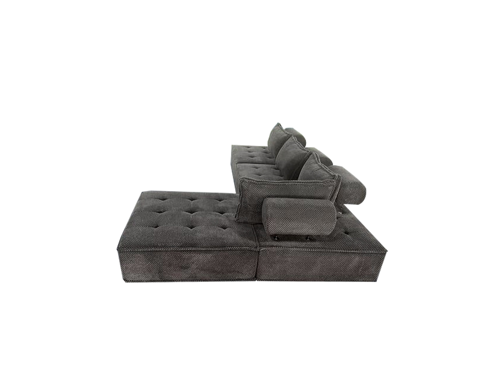 Ds Hazel Sectional Sofa Velvet Dark Grey Pr71819 Sofas Sectionals Sofa Beds Nz Depot 6 - Nz Depot