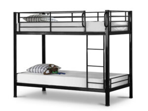 Ds Metal Bunk Black With 15Cm Mattress Pr3063 Bed Frames Nz Depot - Nz Depot