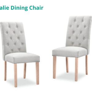 DS Natalie Dining Chair x2 Linen Beige