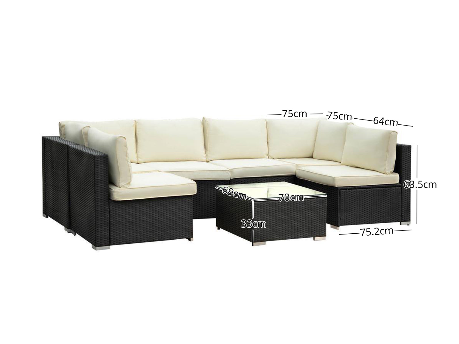 Ds Outdoor Sofa Set A160 Pr65878 Outdoor Furniture Nz Depot 3 - Nz Depot