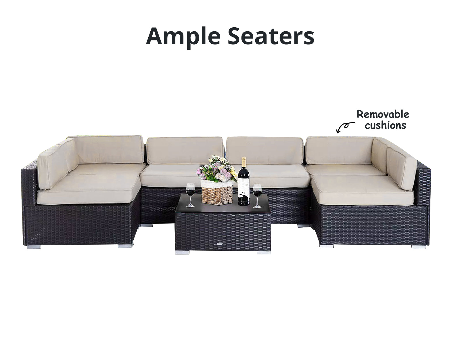 Ds Outdoor Sofa Set A161 Pr65871 Outdoor Furniture Nz Depot 6 - Nz Depot