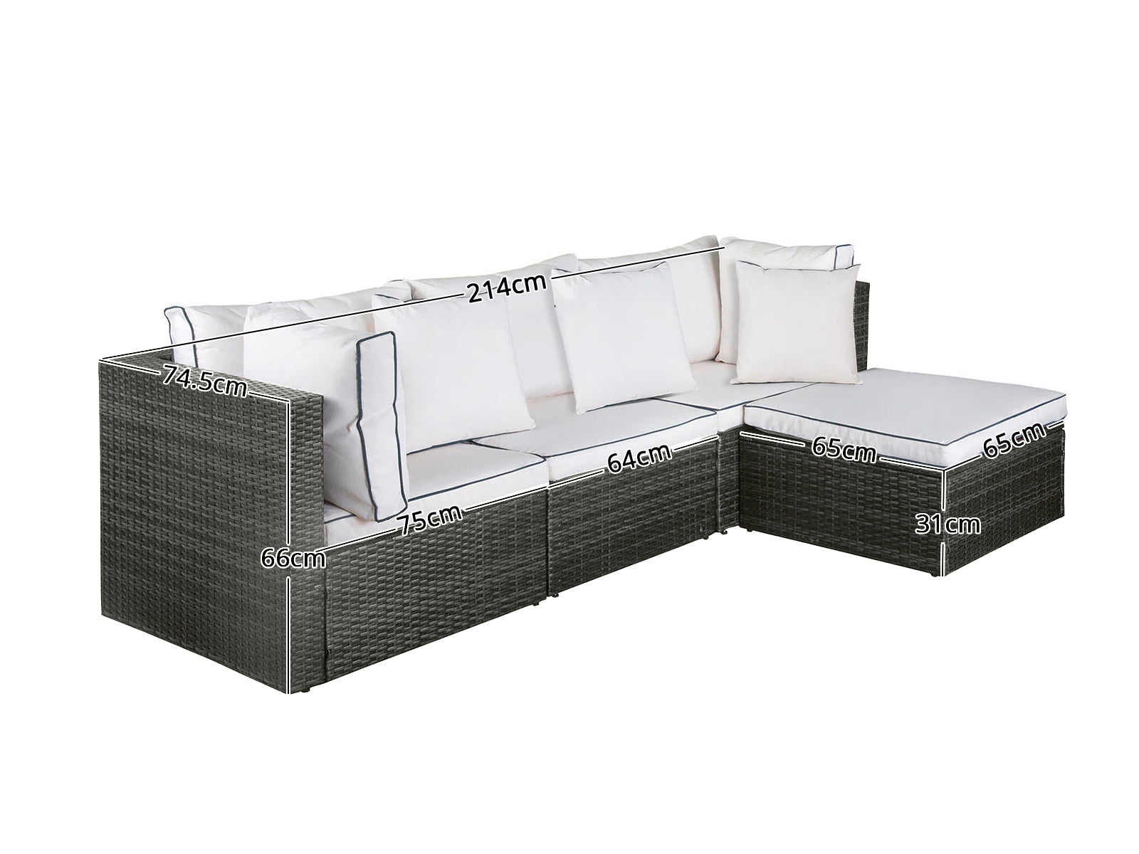 Ds Outdoor Sofa Set A188 Pr65869 Outdoor Furniture Nz Depot 3 - Nz Depot