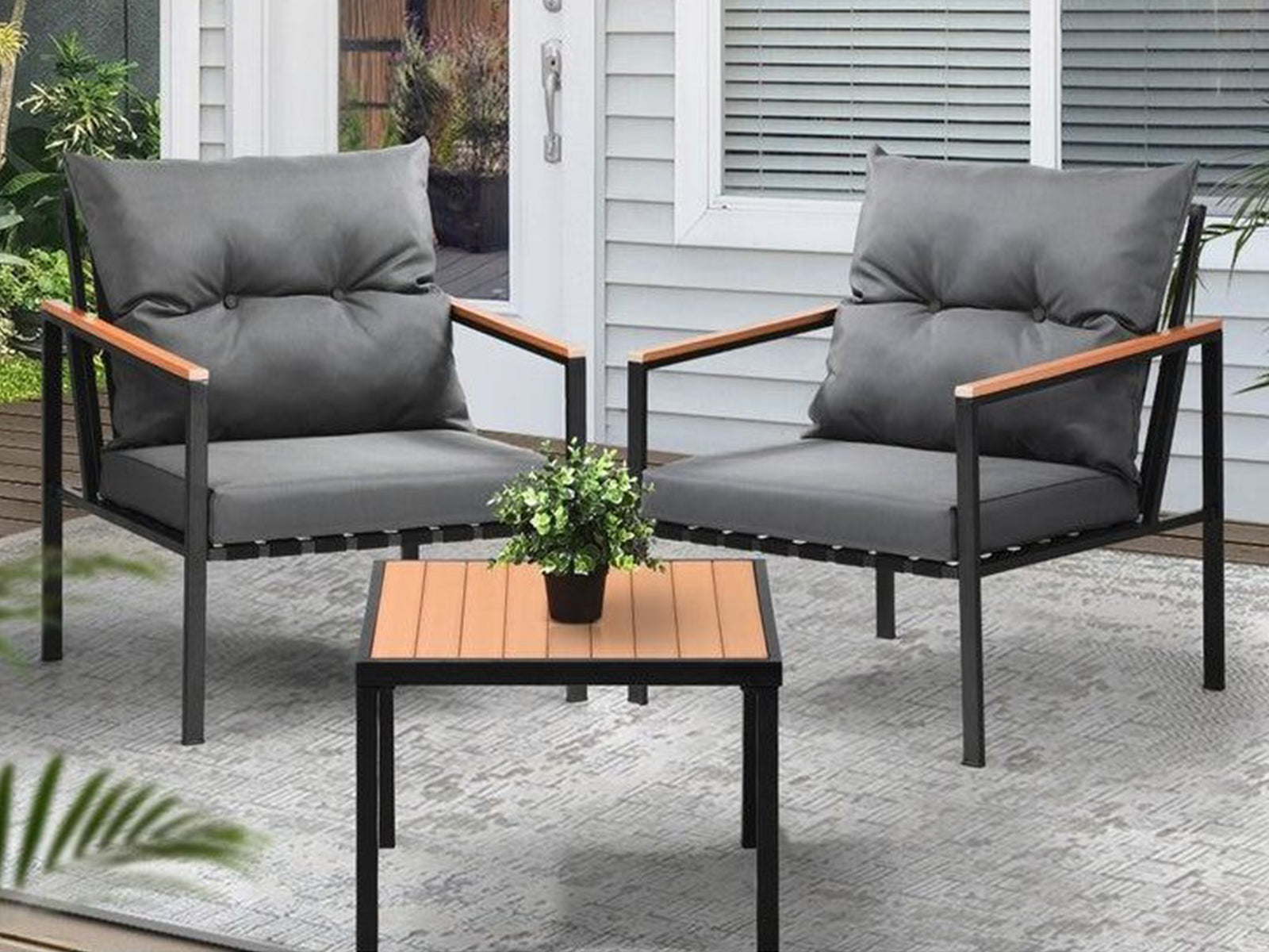 Lecce Bistro Set Pr71807 Outdoor Furniture Nz Depot 4 - Nz Depot