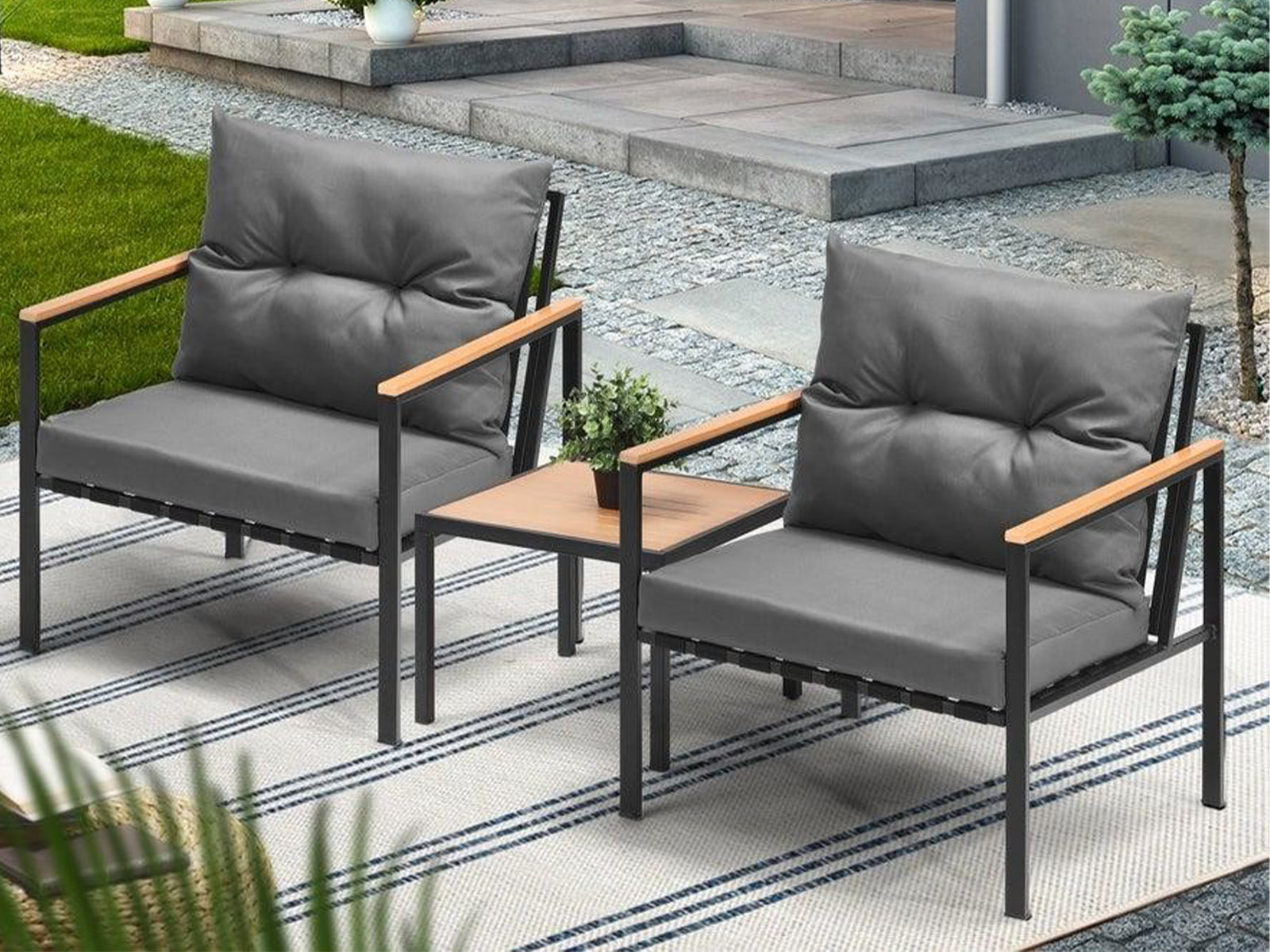 Lecce Bistro Set Pr71807 Outdoor Furniture Nz Depot 5 - Nz Depot