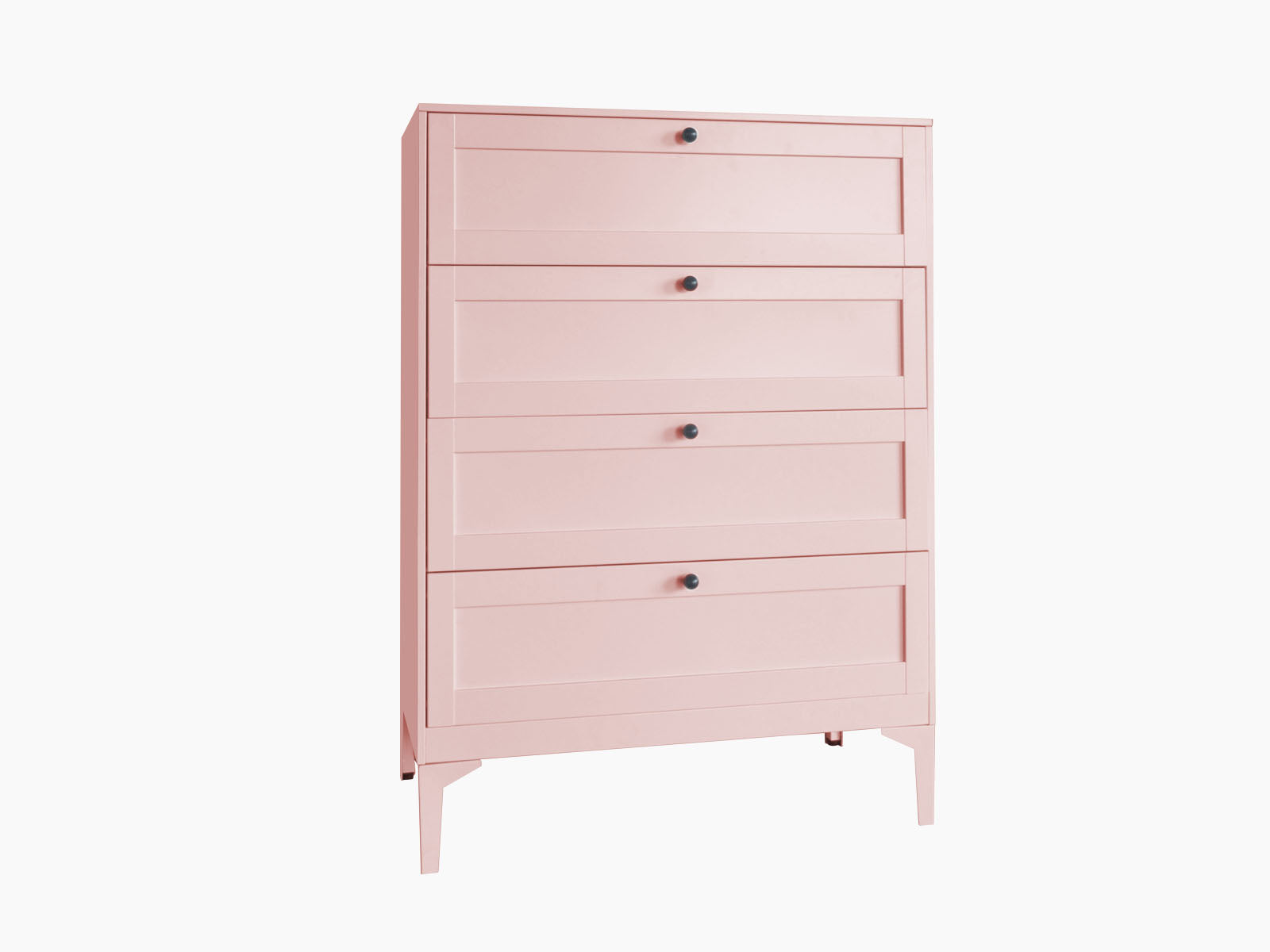 Lonna Steel Tallboy 4-Drawer Pink