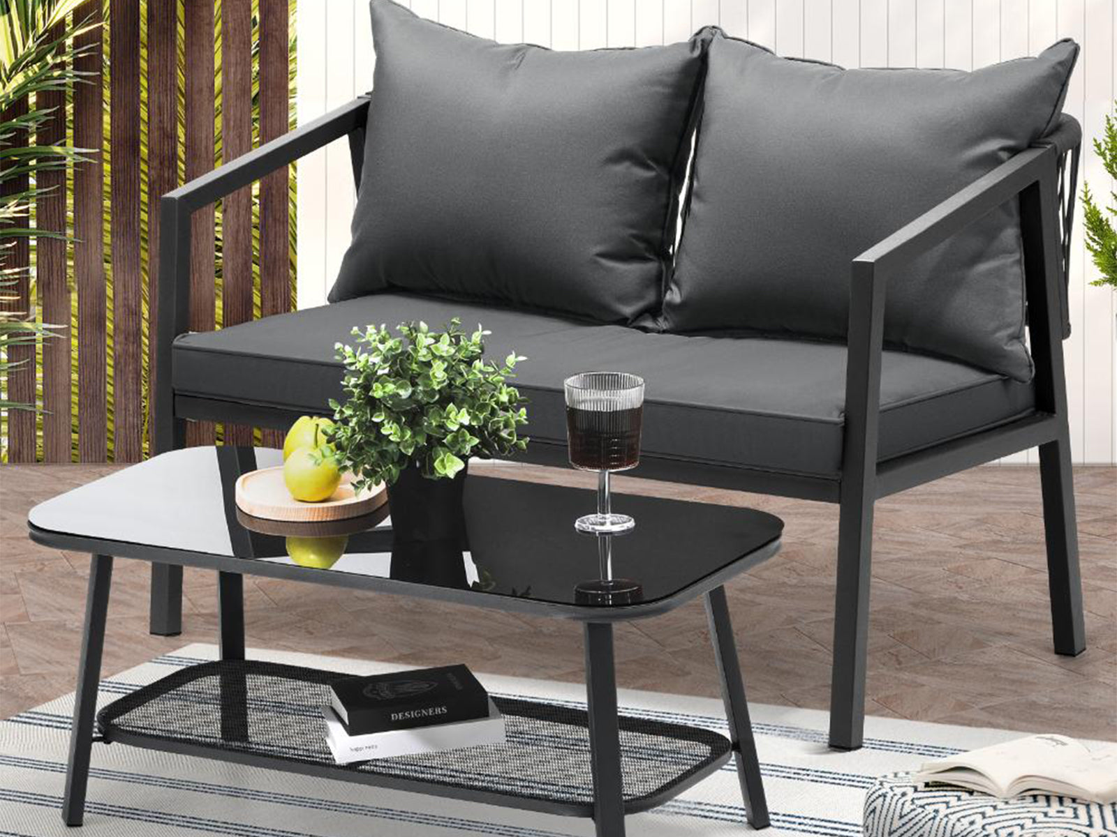 Messina Conversation Set Pr71805 Outdoor Furniture Nz Depot 5 - Nz Depot