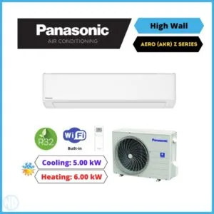 Panasonic 5.0kW AERO Kit System Z Series (AKR) Wall Mounted Split System Air Conditioner CS-Z50AKRW-1 CU-Z50AKR-1 - NZ DEPOT