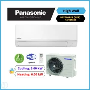 Panasonic 5.0Kw Developer Kit System Rz Series (Akr) Wall Mounted Split System Air Conditioner Cs-Rz50Akrw Cu-Rz50Akr - Nzdepot