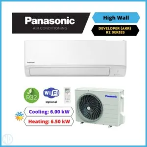 Panasonic 6.0Kw Developer Kit System Rz Series (Akr) Wall Mounted Split System Air Conditioner Cs-Rz60Akrw Cu-Rz60Akr - Nzdepot