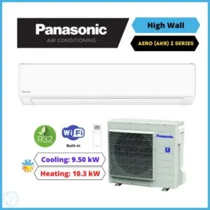 Panasonic 9.5kW AERO Kit System Z Series (AKR) Wall Mounted Split System Air Conditioner CS-Z95AKR CU-Z95AKR - NZ DEPOT