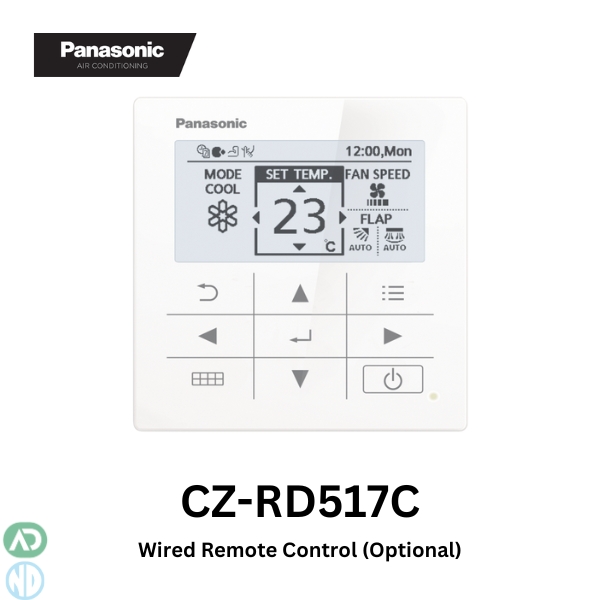 Panasonic Wired Remote Controller With 7-Day Time Clock Cz-Rd517C - Nz Depot Au Depot