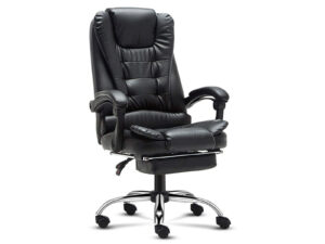 Percy Massage Office Chair Pu Black Pr7148 Office Chairs Nz Depot - Nz Depot