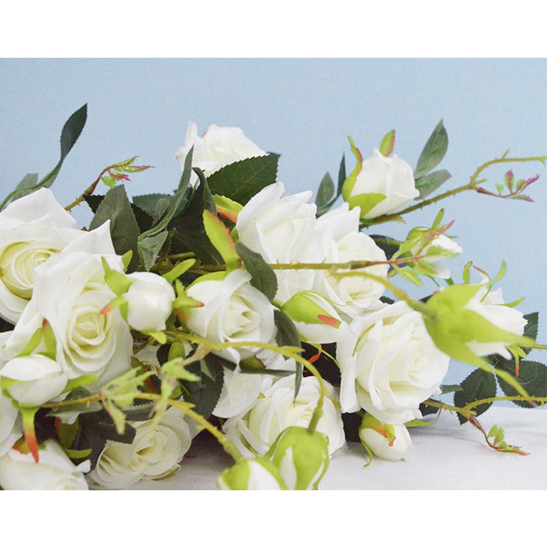 Soga 12Pcs Artificial Silk Flower Fake Rose Bouquet Table Decor White, Home &Amp; Living, Home Decor, Artificial Plants, , ,  - Nz Depot 9