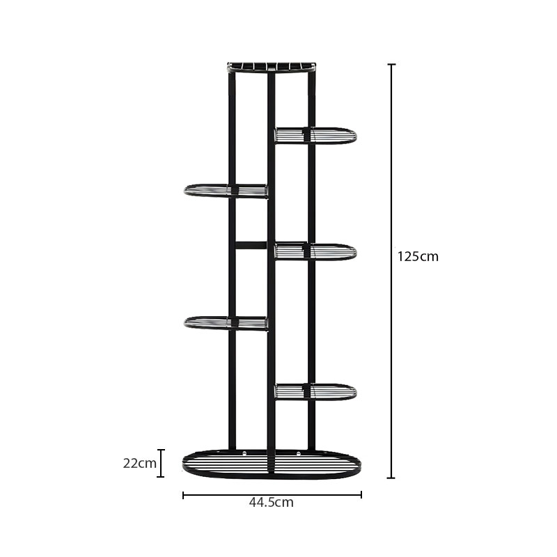 SOGA 2X 7 Tier 8 Pots Black Metal Plant Rack Flowerpot Storage Display Stand Holder Home Garden Decor, Home & Living, Home Decor, Indoor Pots, Planters and Plant Stands, , ,  - NZ DEPOT 5