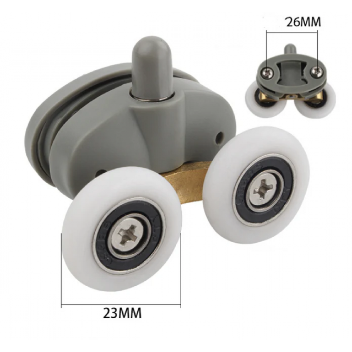 Shower Door Roller Double Bottom F02 Double Bottom F02 Spare Parts Nz Depot 1 - Nz Depot