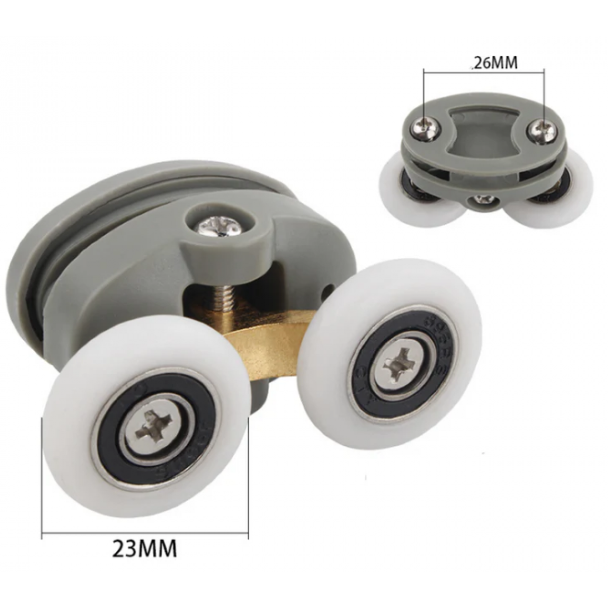 Shower Door Roller Double Top F01 Double Top Roller F01 Spare Parts Nz Depot 1 - Nz Depot