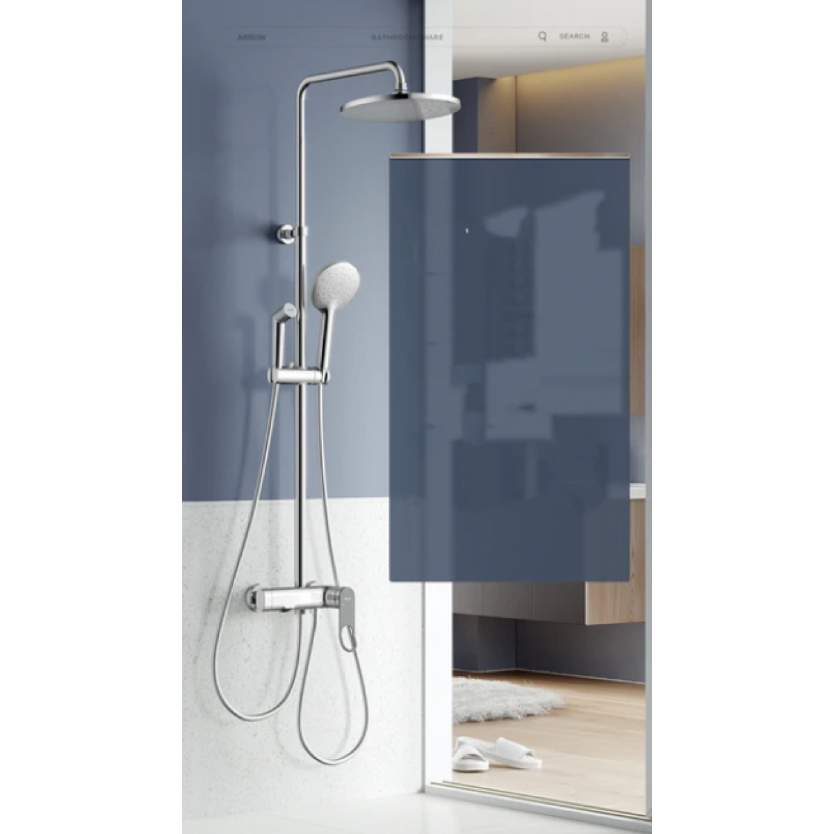 Shower Mixer - Arrow Bathroom 4 Function Shower Mixer System Rainfall Shower Combo, Shower Mixer - Nz Depot