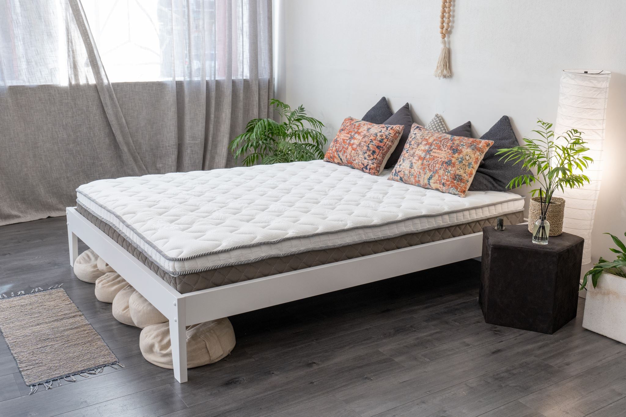 Sovo Double Bed Frame White Pr867 5 Bed Frames Nz Depot 11 - Nz Depot