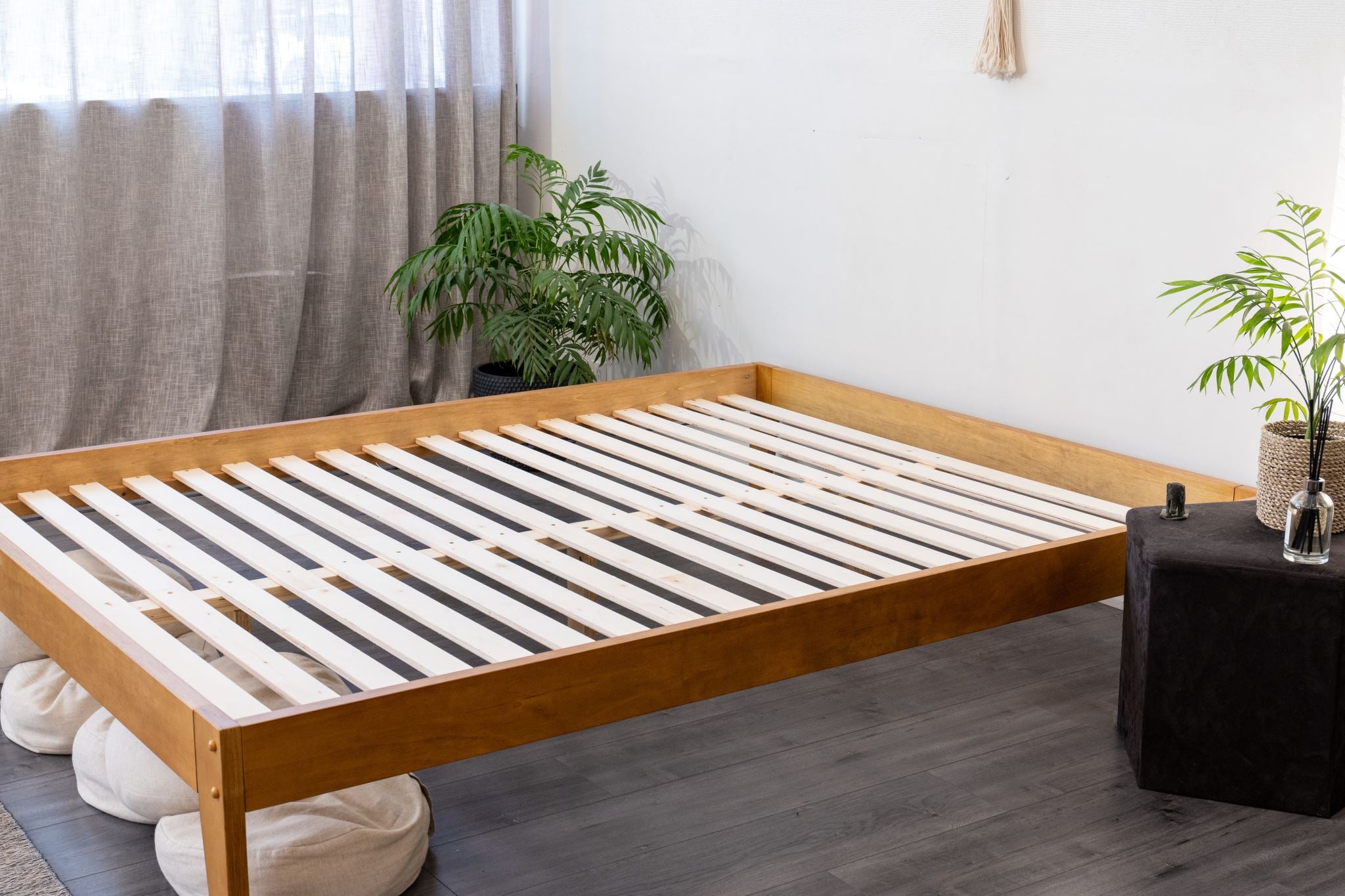 Sovo King Bed Frame Oak Pr1267 Bed Frames Nz Depot 21 - Nz Depot