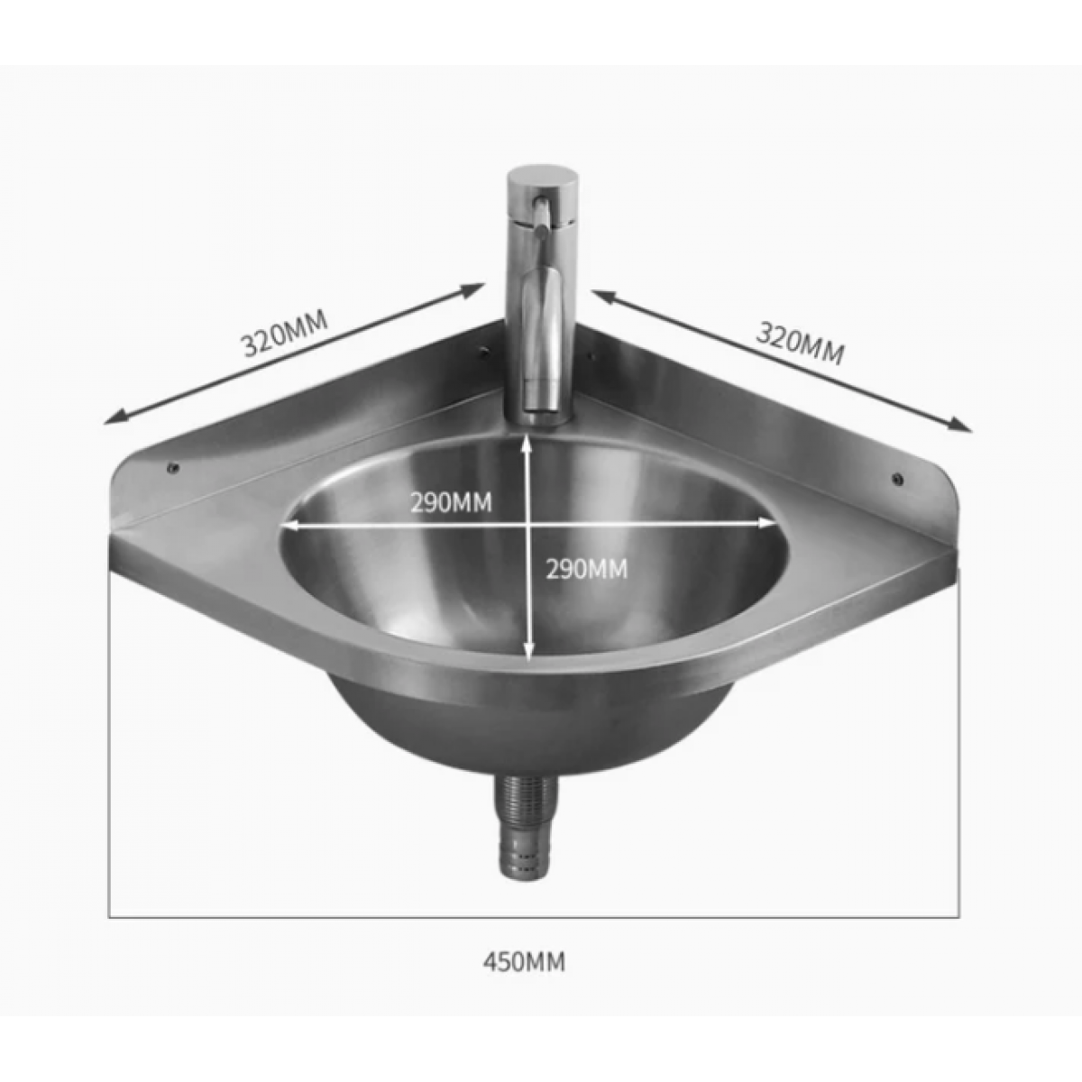 Stainless Steel Sink Rv Motorhomes Caravan Kitchen Built In Mini Bathroom Sc320 Hand Basin Nz Depot 1 - Nz Depot