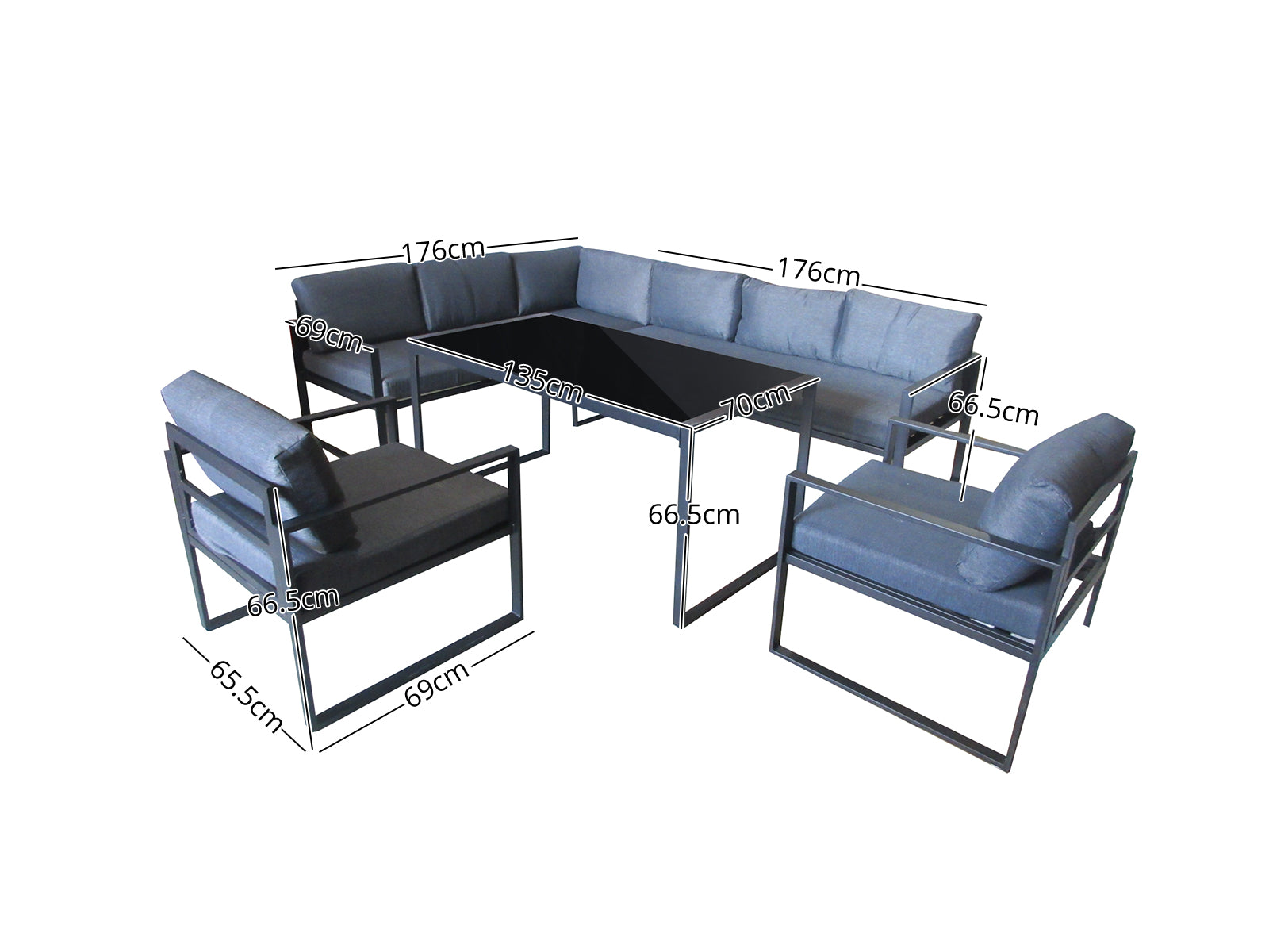 T Outdoor Corner Sofa Set A108 Pr65875 Outdoor Furniture Nz Depot 3 - Nz Depot