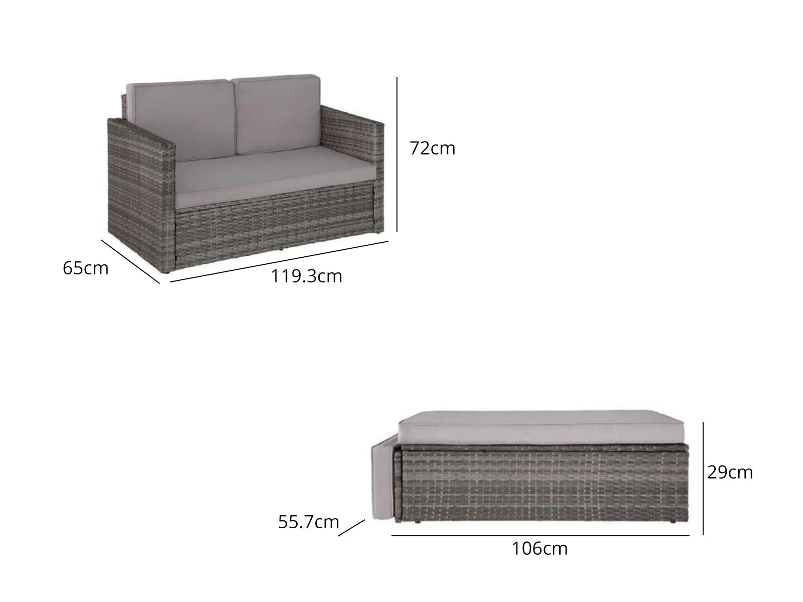 T Outdoor Sofa Set A063 Pr65874 Outdoor Furniture Nz Depot 3 - Nz Depot