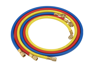 Value Hose Standard Set Of 3 1.5M Long 14 Manifolds Vrp U Ryb R134A - Nz Depot