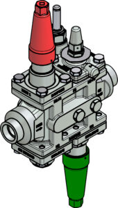 Valve station ICF 25 4 18 25 mm Connection standard ASME B 16.11 Industrial Valves 027L4136