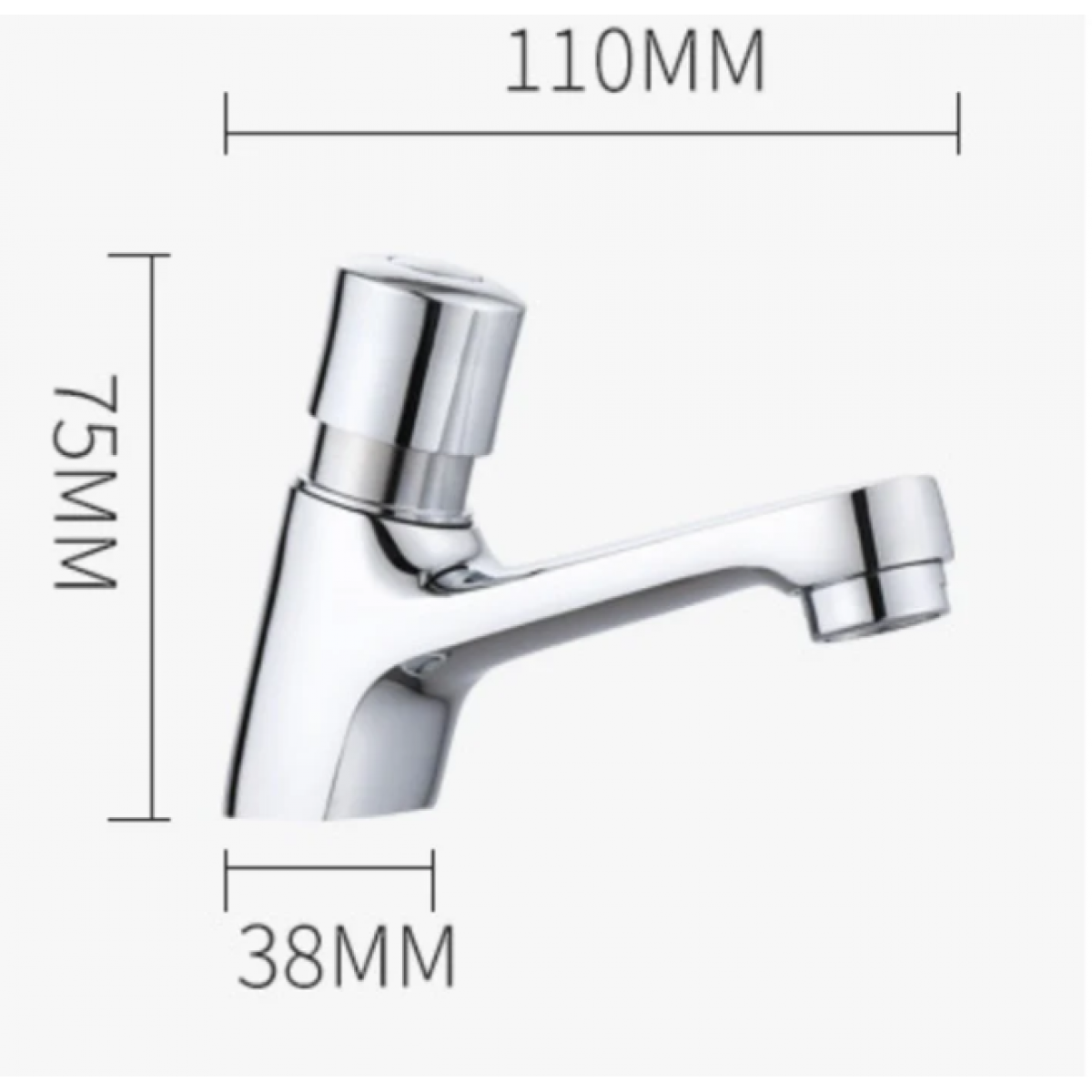 Basin Mixer Brass Self Closing Time Delay Push Button Basin Faucet Td001 Basin Mixer Nz Depot 1 - Nz Depot